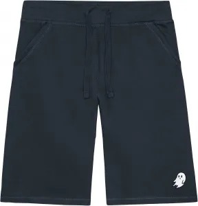 Мужские шорты DALIX Ghost с вышивкой, мягкий флис, свободный крой