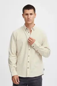 Рубашка с длинными рукавами из смесового материала "BLEND BHBurley", серый