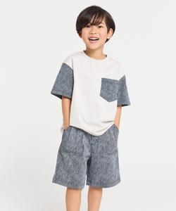 Футболка с короткими рукавами и принтом «гикори»