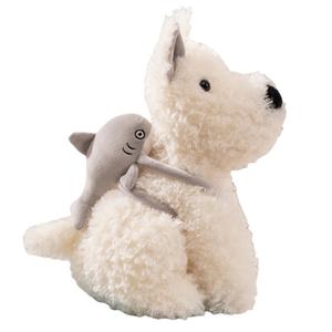 Акула-собака милая, милые креативные куклы плюшевая кукла высота 24см/35см/45см Small bubble, серый