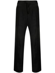Lardini бархатные брюки прямого кроя, черный