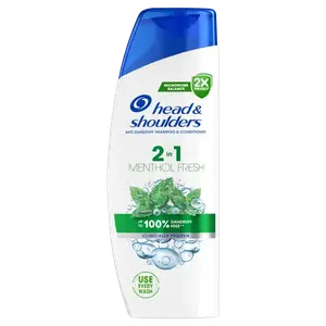 Шампунь против перхоти с кондиционером 2в1 для волос, 330 мл Head&Shoulders Menthol fresh