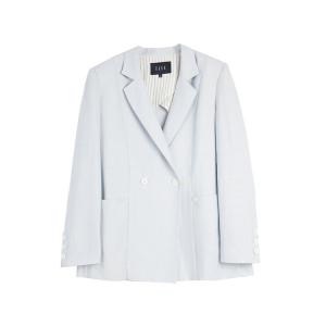 ELLE Деловой костюм Women's Blue Suit Collar Moderate