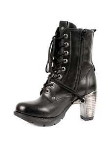 Ботинки на шнуровке New Rock M-TR001-S1, черный