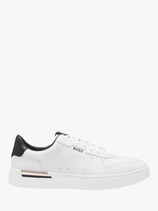 Кожаные кроссовки HUGO BOSS, цвет Open White