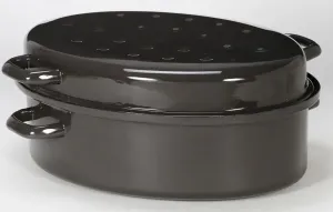 Жаровня Krüger с крышкой, черный