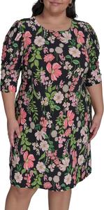 Женское мини-платье Tommy Hilfiger с короткими рукавами и вырезом-лодочкой, Black Multi