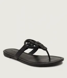 Кожаные шлепанцы Miller Pave Tory Burch, черный