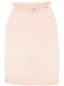 Simone Rocha юбка с оборками, оранжевый