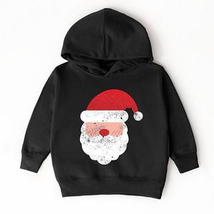 Толстовка с капюшоном Santa face glitter для малышей The Juniper Shop, Black