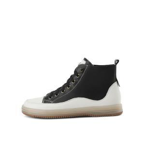 Высокие скейтбордистские кроссовки 2,5 см, женские Boerdiqi, черный fleece-lined