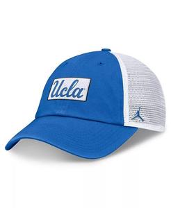 Мужская синяя/белая регулируемая кепка UCLA Bruins Primetime Club Trucker Jordan, синий