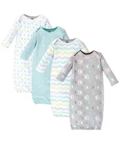 Детские хлопковые комбинезоны для мальчиков, Happy Camper, для недоношенных/новорожденных Luvable Friends, серый