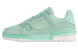 LOUIS VUITTON Кроссовки для скейтбординга Trainer Low Top женские, мятно-зеленые