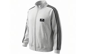 Свитшот Unisex Stand Collar Moderate Cardigan ZIAREL, серый