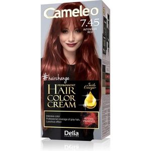 Перманентная краска для волос Cameleo Крем-краска Интенсивный Красный 7.45 Delia Cosmetics