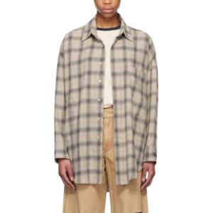 Серая женская рубашка WE11DONE, серый