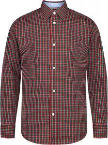 Рубашка Tommy Hilfiger для мальчиков с длинными рукавами, узором, воротником, застежкой на пуговицы, манжетами и отложным воротником, Chili Pepper Check