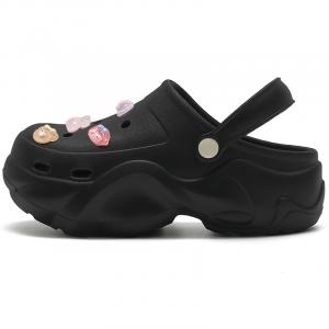 Cat power Женские сабо черные прозрачные маленькие милые, цвет Black (Transparent Small Cute)