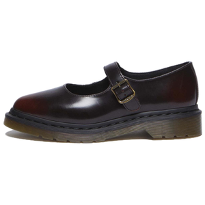 Dr.Martens Туфли Мэри Джейн ELPHIE на массивном каблуке 3,2 см, женские, вишнево-красные