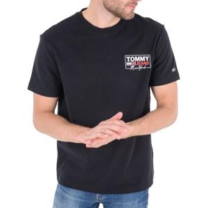 Tommy Hilfiger Футболка мужская Black Crew Neck Straight Fit