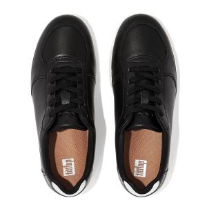 Кроссовки FitFlop Rally Leather Panel Sneakers, черный