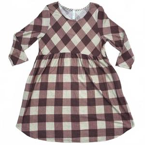 Женское платье в клетку мюли Honeyme, лиловый