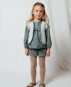 Детский хлопковый жилет Fina Ejerique, белый/зеленый