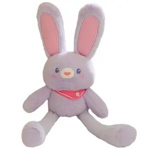 Tak Bebe Кулон с кроликом Dopamine Pink Pull Ear, милый ключ-брелок с кроликом Pull Ear, плюшевая кукла высотой 30см