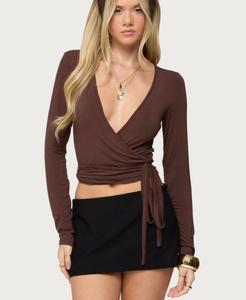 Женский топ-накидка Malenna Edikted, Brown