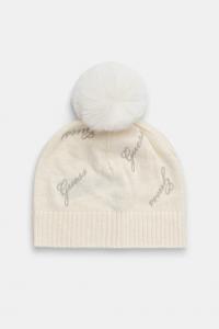 Детская шерстяная шапка Guess, бежевый