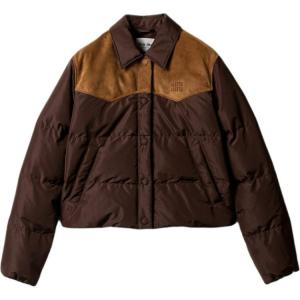 MIU MIU Женская пуховая куртка Coffee