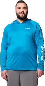 Толстовка с капюшоном Columbia Mens Terminal Tackle, Blue Echo/White Logo