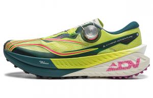 LiNing Dilu Pro Антискользящие Износостойкие Низкие Трейловые Кроссовки Мужские Жёлто-Зелёные, Яркий Лаймовый Зелёный/Тёмный Чернильный Зелёный