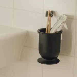 Стакан для ванной с держателем | Настенный или отдельно стоящий | Изготовлен из нержавеющей стали и алюминия | DUBLIN, цвет: белый Fink Group sp. z o.o.