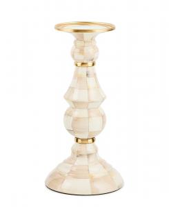 Большой подсвечник-столб Mocha Check MacKenzie-Childs, мультколор