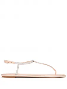 Сандалии Diana с кристаллами René Caovilla, нейтральный