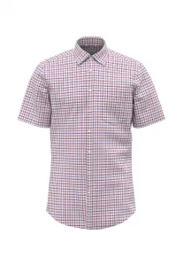 Деловая рубашка seidensticker "Regular", обычный клетчатый воротник на пуговицах с короткими рукавами, красный