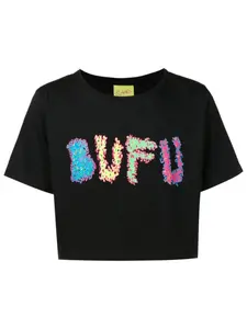 Футболка с графичным принтом Amir Slama, черный