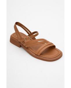 Кожаные сандалии Cesar (женские) Forever & Always Shoes, Cognac brown leather