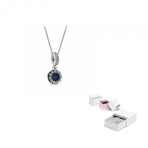 Pandora Galaxy Set 925 серебро ожерелье midnight blue