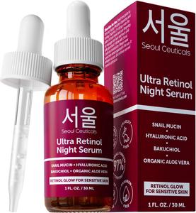 Корейская сыворотка для ухода за кожей Ultra Retinol Night Serum Seoul Ceuticals