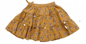 Детская юбка Allie желтого цвета Pink Chicken