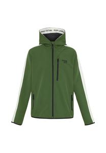 Куртка из софтшелла с полосками и нашивкой в ​​стиле ретро CHIEMSEE, цвет Kombu Green