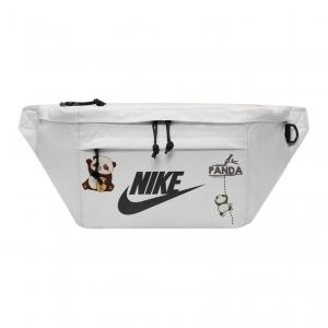Nike Тканевая наплечная сумка через плечо поясная унисекс светло-бежевая, Cartoon Panda