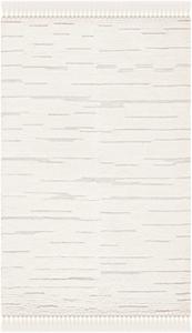 SAFAVIEH Casablanca коллекция декоративный ковер, 61 x 92 см, Ivory, ручной работы марокканский с кисточками шерстяной, идеально подходит для помещений с высокой проходимостью в прихожей, гостиной, спальне (CSB454A)