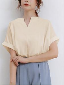 Женские блузки, топы с коротким рукавом Doux Belle, цвет Pink Beige