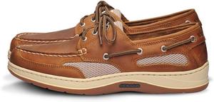 Мокасины Sebago Clovehitch II FGL с вощеной отделкой для мужчин - кожаные лодочные туфли с дышащими сетчатыми вставками, анатомическими EVA подошвами и противоскользящей подошвой, Brown Tan