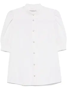 Рубашка с вышивкой Alessandra Rich, белый