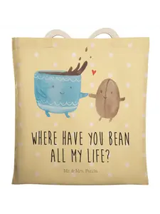 Шоппер Mr. & Mrs. Panda, желтый пастельный